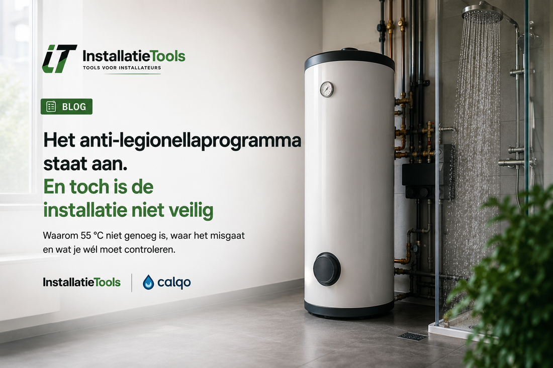 Het anti-legionellaprogramma staat aan. En toch is de installatie niet veilig