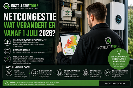 Sinds 1 juli bepaalt de netbeheerder of jouw offerte doorgaat